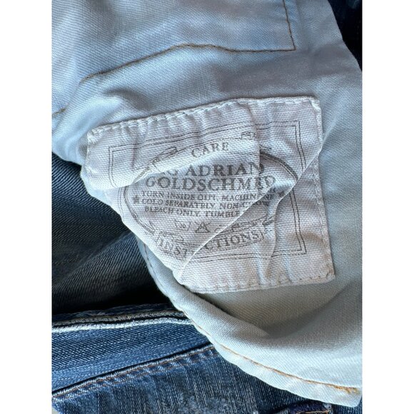 Adriano Goldschmied AG Protege Jean Size 32 Straight Blue Distressed Medium Wash - Picture 7 of 9